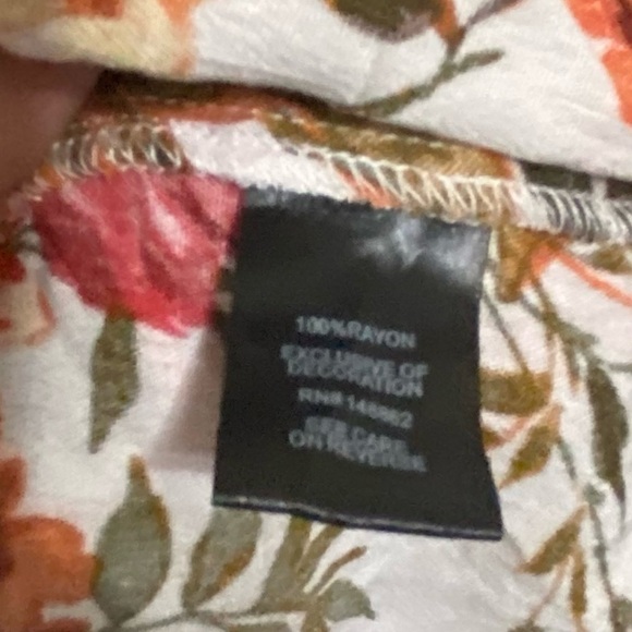 Torrid 6x Babydoll Crinkle Gauze Crochet Inset Lace-Up Top - Picture 6 of 7